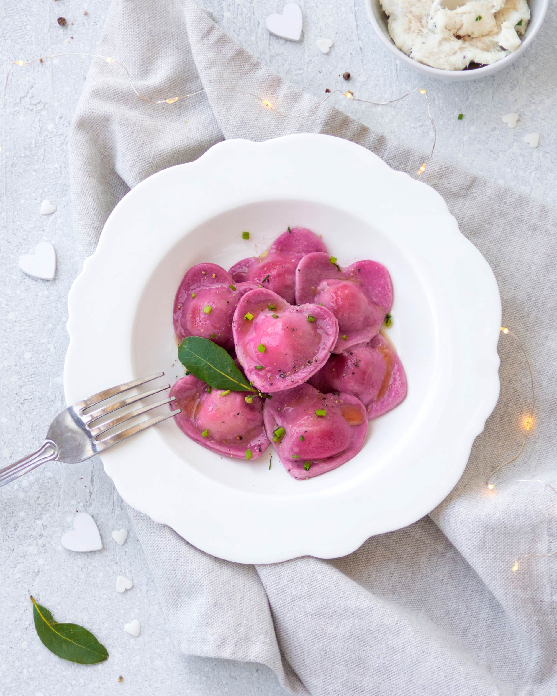 Ricetta di San Valentino, ravioli di pesce a forma di cuore