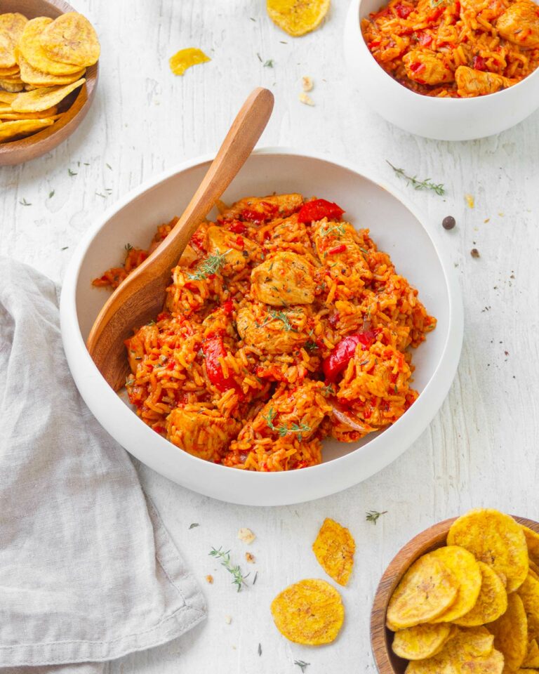 Riso Jollof, un piatto di carne della cucina africana