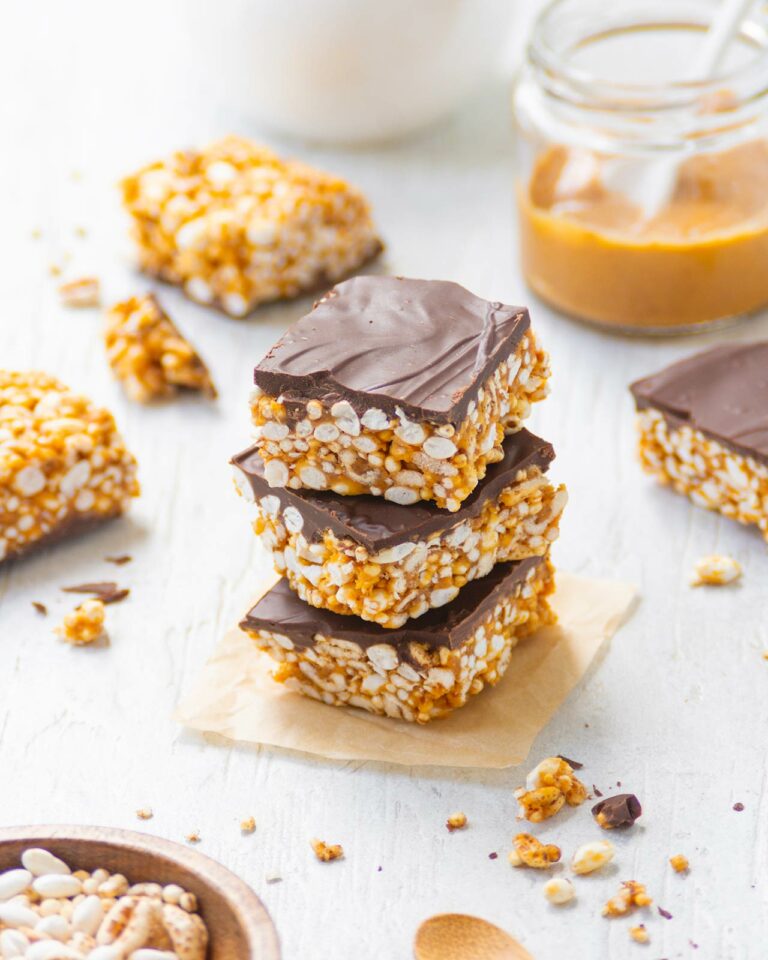 Barrette ai cereali soffiati e cioccolato fatte in casa